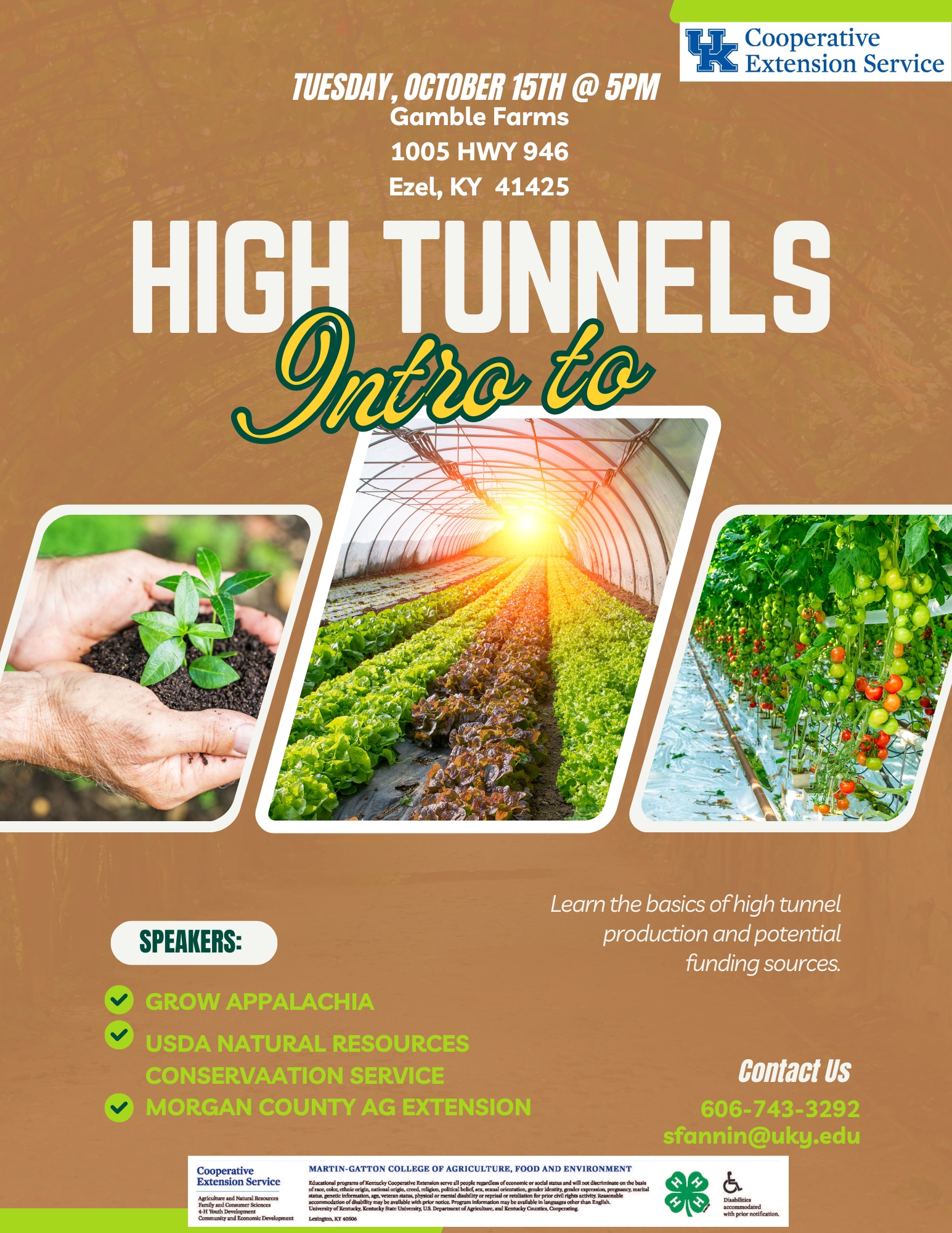 Into to High Tunnels Flyer